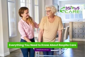 Caregiver assisting elderly woman at home with kindness – 3Sixty5 Care